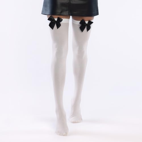 Boland – Strumpor med rosett, Overknees, stretchiga strumpor, tillbehör, karneval, kostym, temafest