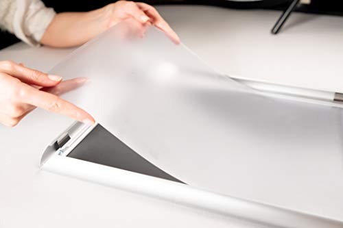 Bnv Aluminum Front Load Snap Poster/Picture Frame, Dark Blue, 16X20 Inches, 1'' Profile, Wall Mounting, Portrait And Landscape Mode, Easy Installation, Anti-Glare, Pvc Cover, Lightweight #TOP4