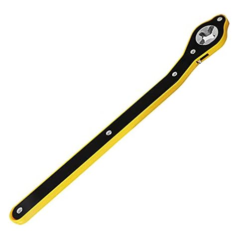DRBIT Jack Ratchet Wrench Automotive 360° Swivel Labor-Saving Jack Ratchet Wrench Scissor Jack Lift Speed Handle Tool Phillips/Hexagon Jack Lug Handle Tool Tire Wheel Jack Wrench te9(cross) Cover