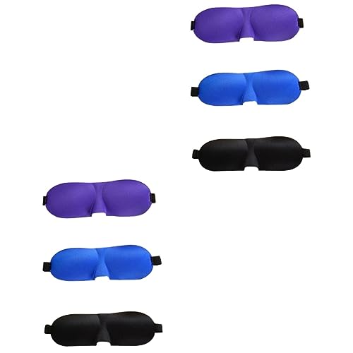 OHPHCALL 6個 スリーピングマスク 輪郭のあるアイマスク スリープマスク