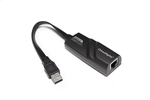 Image of ClimaxDigital CUN30100G USB 3.0/2.0 to 10/100/1000 Gigabit Ethernet LAN Wired Network Adapter, ASIX AX88179 Chipset, USB to RJ45, LED Indicator,24 Months UK Warranty