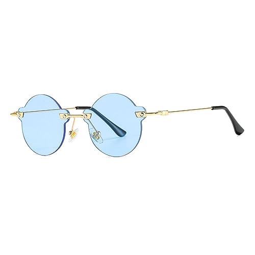Lunettes de soleil rondes sans bords femmes parfaites pour vos voyages au soleil et look urbain