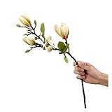 Drôle de soldat de l'armée verte 1 pièce de fleur de magnolia artificielle en soie, vase de jardin extérieur for maison, rebord de fenêtre, mariage, mariée, festival, arche extérieure, décoration Sold