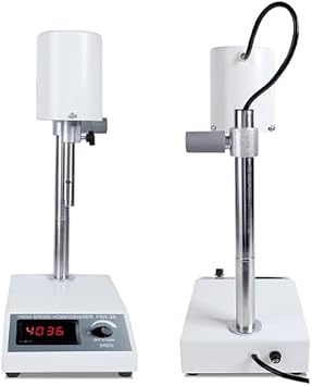 Lab Emulsifying Homogenizer, High Speed Homogenizer Lab Dispersion Mixer, Digital Display Speed Adjustable 8000~22000RPM, Lab Cosmetics Homogenizer for Liquid Lotion Cream