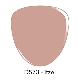 Revel Nail Dip Powder - Nude Dip Powder for Nails, Chip Resistant Dip Nail Powder with Vitamin E and Calcium, DIY Manicure, Itzel