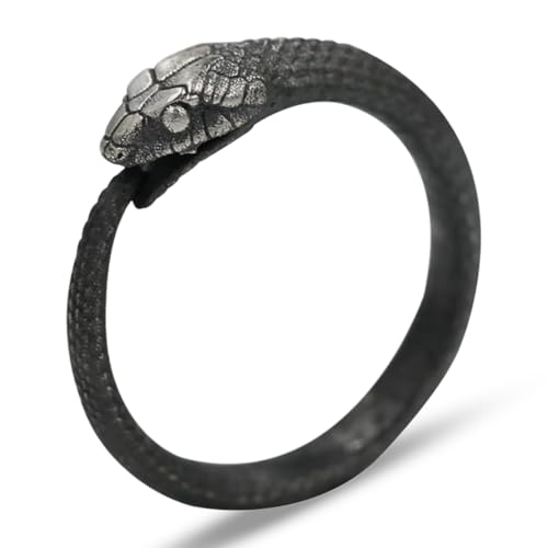 ✿Anello regolabile: l'anello a forma di serpente si adatta a tutti, basta piegare con cura l'anello a metà per regolarne la dimensione. Questo anello a forma di serpente può essere leggermente regolato. Grazie alla funzione regolabile, puoi ottenere la vestibilità perfetta in base alla tua taglia preferita.