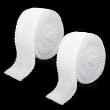 Grevosea 2 Roll 2m Tubular Bandage Elastic Net Wound Dressing Compression Bandage Wrap Tubular Gauze Stockinette Tubing for Legs Arm Without the Use of Adhesive Tape Size 5