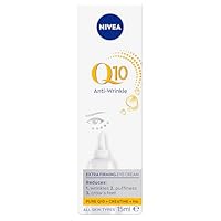 NIVEA Q10 Anti-Wrinkle Eye Cream 15ml | Enriched With Q10 & Creatine | Firming & Brightening Eye Cream | Reduces Crows Feet | Eliminates Puffiness | Fast-Absorbing Formula