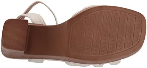 YOKI-ARLESA-05 Women's Strappy Open Toe Wooden Heels, White, 7 M US | Image 3