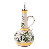 Design élégant en céramique : le flacon distributeur d'huile d'olive en céramique de 700 ml présente un design élégant et intemporel qui complète tout décor de cuisine, à la fois style et fonctionnalité à votre comptoir..et facile à nettoyer, il garde votre huile d'olive fraîche tout en ajoutant une touche de sophistication.
