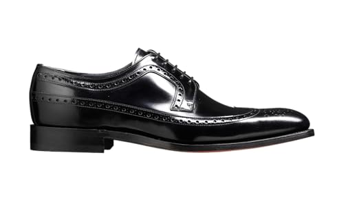 BARKER Woodbridge Men's Handmade Leather Oxford Brogue Dress Shoes – Goodyear Welted, Full Hi-Shine Calf Leather, Formal Business & Wedding Footwear - Image 3