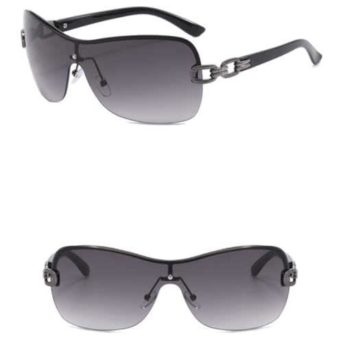 Lunettes de soleil punk sans monture résolvant l'inconfort du nez - 4