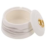 Nettoyage sans effort : la porcelaine facile à nettoyer rend ce cendrier pour cigarettes sans entretien, gardant votre espace de travail hygiénique et propre, cendrier à cigarettes coupe-vent, cendrier portable