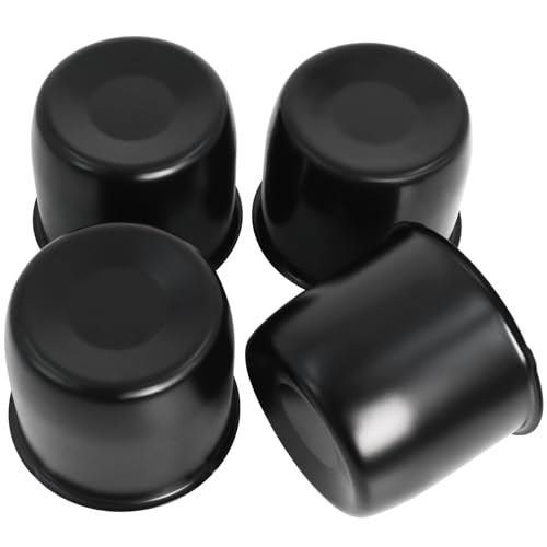 4.25 Inch Push Through Center Caps for Trailer Wheels Rims, (4Pcs) Black Steel Trailer Wheel Hub Covers,4.25" Bore 3.66" Tall Rv Trailer Hub Caps by Podoy - Used condition - Image 7