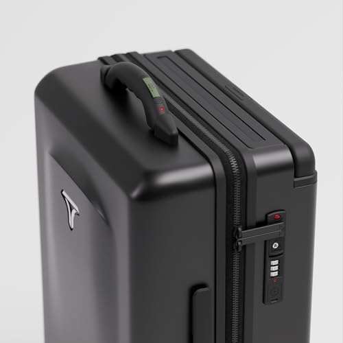 Image of Carry-on PRO (56cm) Cabin Trolley Bag with Digital Weighing Scale & Free Backpack, Laptop Stand, Combination Lock, Phone Stand, 8 Lockable Wheels, PC Hard-Shell (T6 Digital, Space)