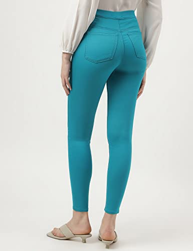 Image of Marks & Spencer Cotton Mix Plain Regular Fit Jeggings