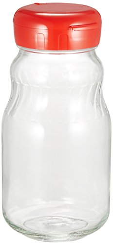 Toyo Sasaki Glass I-77827-R-C-JAN Plum Wine Bottle, Fruit Wine, Small Brewing Pot, 32.8 fl oz (930 ml), Set of 2, Drip Resistant Spout, Storage Bottle, Plum Bottle, Plum Drying, Made in Japan, Bookmark Included