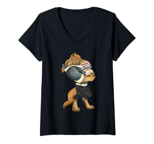 T-shirt col V Disney La Belle et la Bête réveillez votre nostalgie