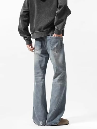 Men's American Denim Autumn Straight-Leg Retro Pants3