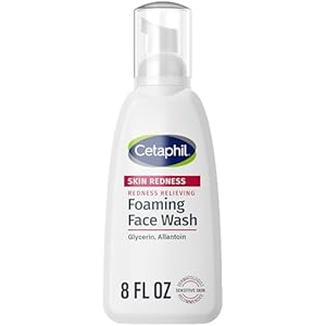 Cetaphil Redness Relieving Foaming Face Wash For Sensitive Skin, 8 Fl Oz, Gently Cleanses & Calms Sensitive Skin Without Over Drying, (Packaging May Vary)