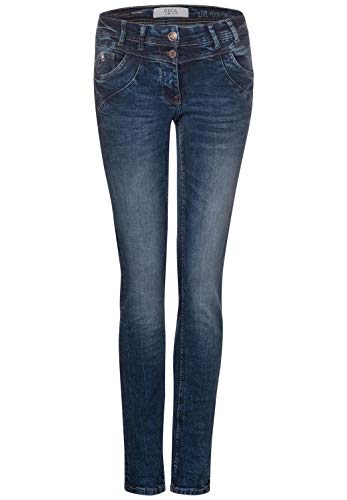 Preisvergleich Produktbild Cecil Damen Denim Scarlett mit Roségold mid Blue wash 30