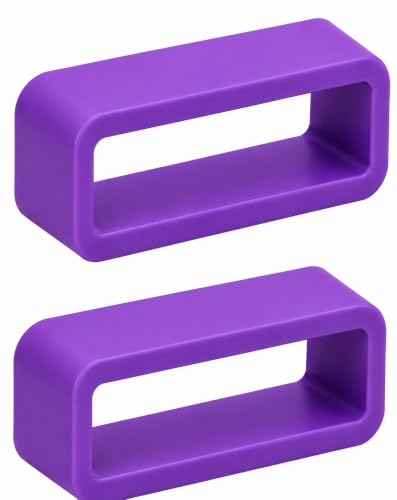 Image of Dreamy 22mm Silicone Smart Watch Strap Loops /Keepers Holder Retainer Loop Replacement - color Watch Band Loop (Pack of 2)