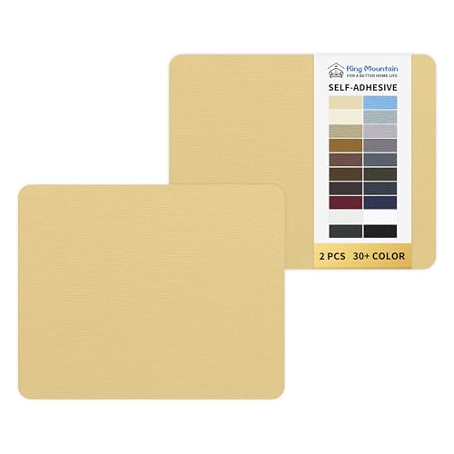 KING MOUNTAIN Canvas Repair Patch 9 x11 Inch 2 Pcs Self-Adhesive Waterproof Fabric Patch for Sofas, Tents, Furniture,Tote Bags, Car Seats (Beige-1)