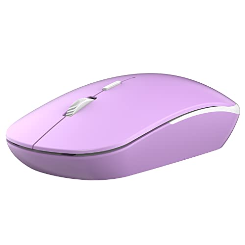 Wireless-Mouse-24G-Optical-Cordless-Mouse-with-USB-Receiver-Ultra-Silent-Ergonomic-LED-Mouse-AA-Battery-Used-Computer-Mouse-for-PC-Laptop-Desktop-MacBook-Windows-Purple