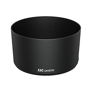 JJC ET-77 Gegenlichtblende kompatibel mit Canon RF 85 mm F2 Makro is STM Objektiv + EOS R R5 R6 RP Ra C70 Kamera