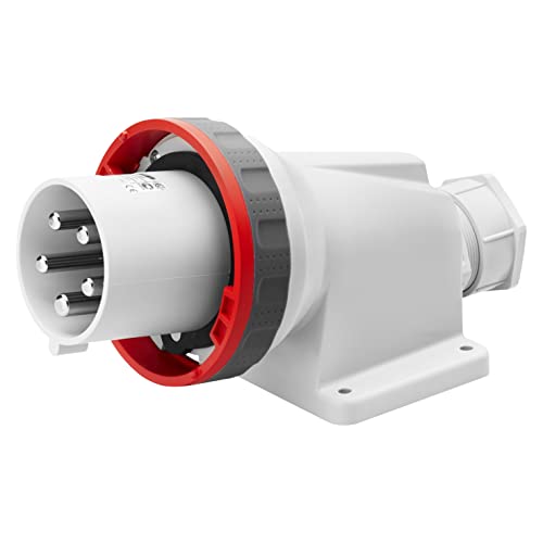 Fiche de Prise Gewiss GW60460 Haute Puissance 125A 3P+E IP67 Étanchéité Totale Eau et Poussière