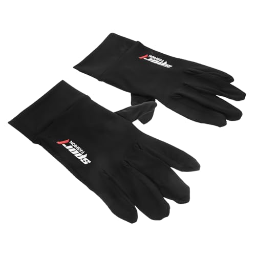 CONGARTENO 1Pair Reflective Cycling Gloves Bike Gloves Warm Full Finger Design Ergonomic Fit for Outdoor Cycling Enhanced Visibility for Night Rides Black