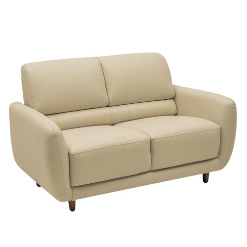 Image of Wakefit Sofa Set | 5 Year Warranty | Sofa 2 Seater, 2 Seater Sofa for Living Room, Wooden Sofa Set, Couch Sofa for Living Room - Solomon(Robin : Beige)
