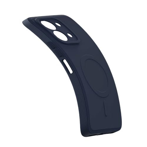 Image of Back Cover | MagFit Ring Design (Non-Magnetic) | Shockproof Case | Anti-Slip Grip | Raised Camera Edges | Slim Protective Case for Mi Redmi 15C 5G / Poco C85 5G (Steel Blue)