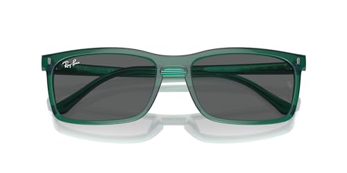 Ray-Ban RB4435 Sunglasses, Transparent Green/Dark Grey, 56 mm - image 5