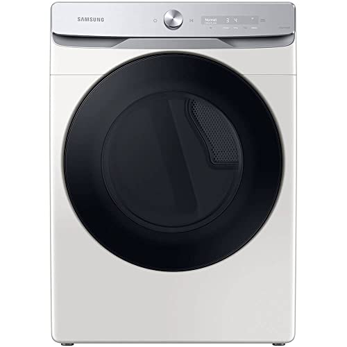 SAMSUNG DVE50A8600E 7.5 cu. ft. Smart Dial Electric Dryer with Super Speed Dry in Ivory
