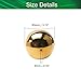 Yinpecly 80mm Dia Gazing Ball 201 Stainless Steel Metal Balls Mirror Globe Polished Shiny Sphere for Home, Garden, Gold 5Pcs