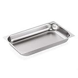 WAS 7711 065 Serie 79 Chromnickelstahl GN Einschubblech mit Glattem Rand, 1/1 GN, 65mm Höhe