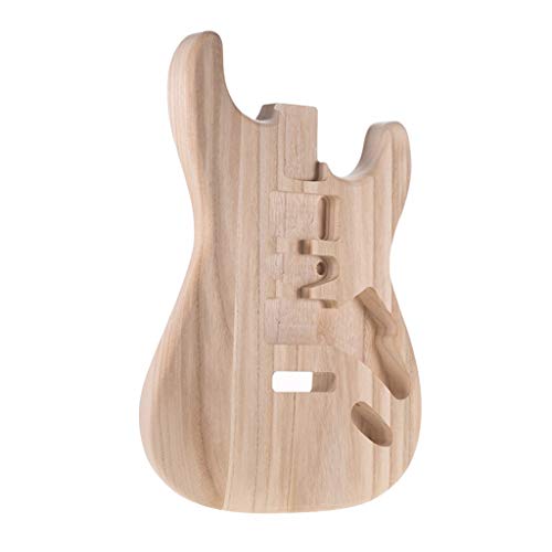 Almencla Unfinished DIY Guitar Body for ST Style Guitar Electric Guitar DIY Accessory