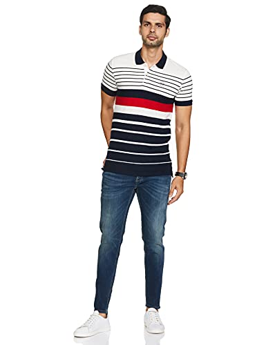 Image of Max Men's Men Striped Polo T-Shirt