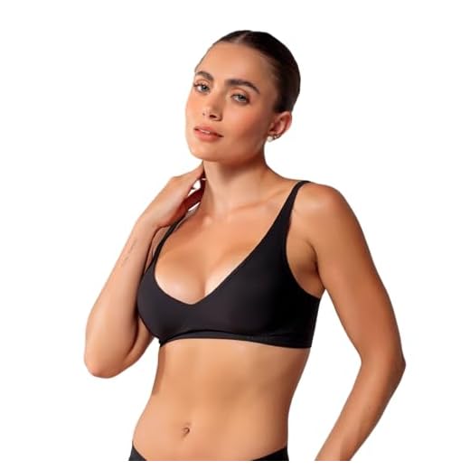 Sutiã Comfort Up Corte a Laser e Sustentação Sem Aro e Costura Ideal para Seios Pequenos Fita Up Loja Oficial (BR, Alfa, G, Regular, Preto)