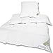 Produktbild Julido Daunenbett Halbdaune Federbett Komplettset 135x200cm + 80x80cm Kissen 85% Federn/15% Daune in praktischer Aufbewahrungstasche
