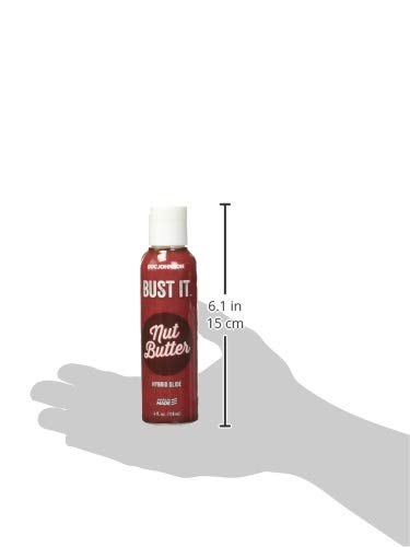 Doc Johnson Bust It - Nut Butter - Water-Based & Silicone Hybrid Glide - Looks and Feels like Semen - 4 Fl.oz (118ml)