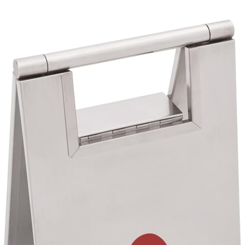 Letrero plegable para suelo húmedo, impresión de doble cara, grado comercial para limpieza y seguridad