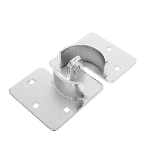 PRETYZOOM Heavy Duty Round Handle Door Lock Hockey Puck Hasp 6 Screw Steel for Office Bathroom Container Trucks Trailer