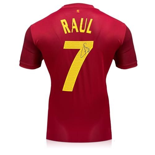 Exclusive Memorabilia Camiseta de España firmada por Raúl