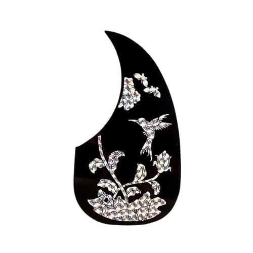 Autocollant pour pickguard de guitare acoustique - Film de protection anti-rayures 18x9,86 cm