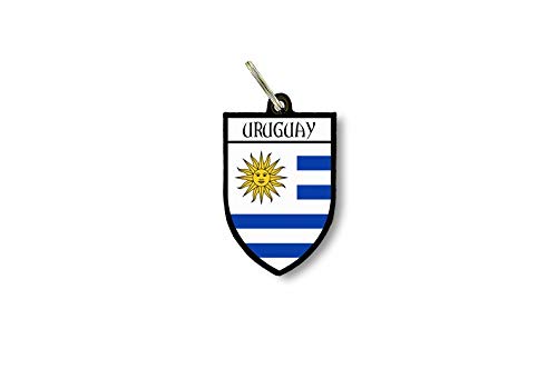 Porte cles clefs cle Drapeau Collection Ville Blason Uruguay uruguayen