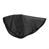 Wodsty Copertura per rete antipioggia nera con coulisse, diametro 60 cm, coperchio a rete per la protezione dei cisterne d'acqua, schermo in poliestere fine previene foglie e detriti dai serbatoi da