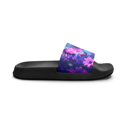 Image of Boy & Girls Slide Sandals Kids Shower Shoes Non Slip Summer Slippers Beach Sandals