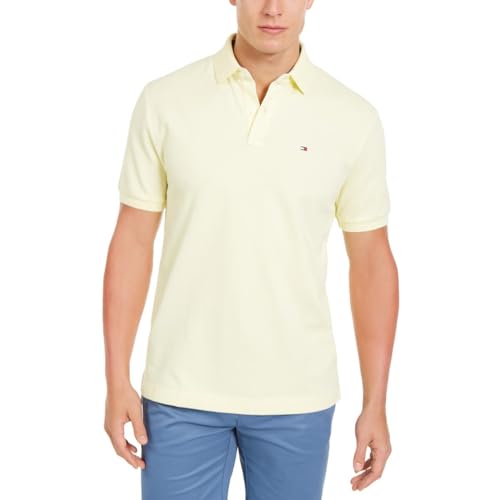 Image of Tommy Hilfiger Mens Short Sleeve Cotton Pique Polo Shirt in Regular Fit